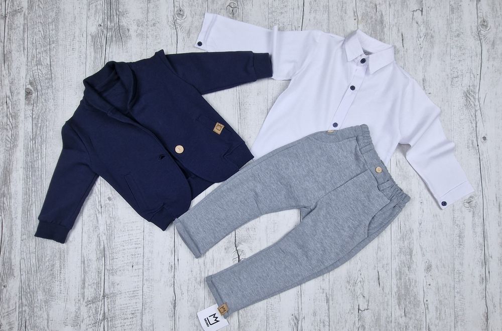 Spodnie wizytowe 92/98 bawełniane chłopięce eleganckie mimi