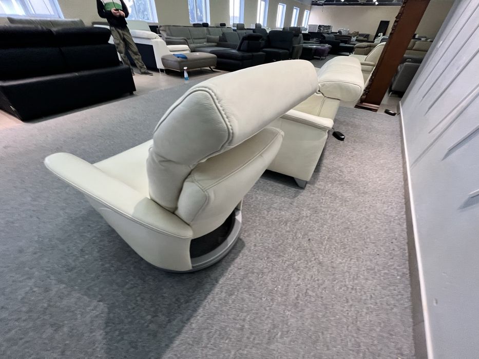 Диван шкіряний електро реклайнер крісло релакс