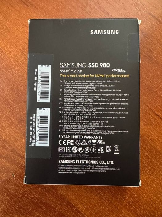 SSD Samsung 980 1TB
