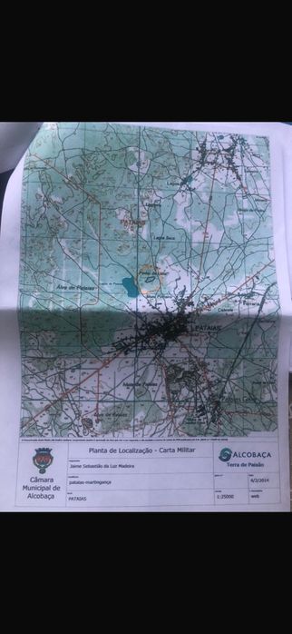 Terreno urbanizável com 9.305 m2 em Pataias, Alcobaça