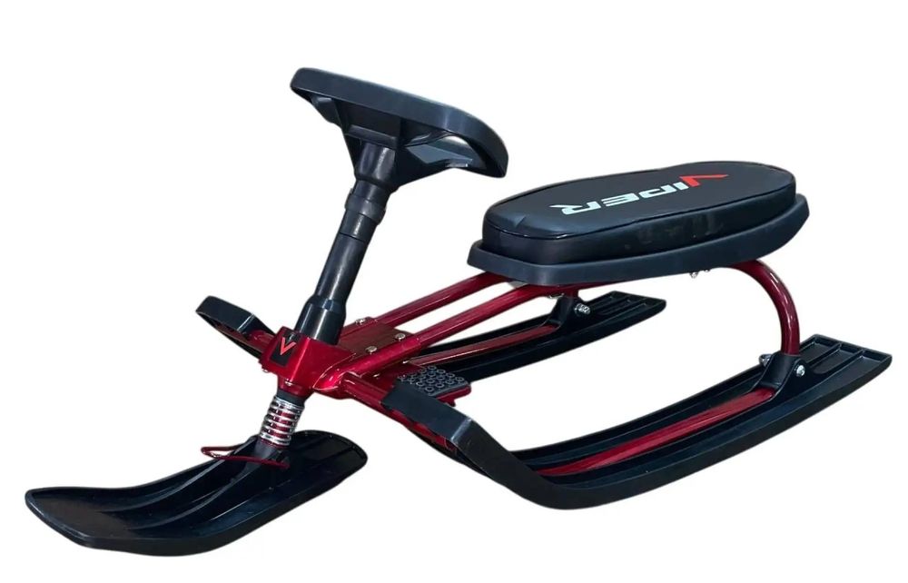 ХИТ ПРОДАЖУ‼️Снігокат Mustang Viper SNOW Санки з рулем Лижі для дiтей