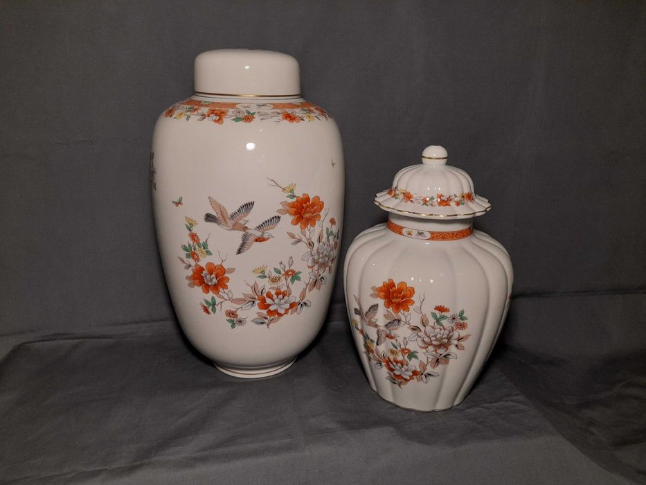 Vista Alegre Magnólia-- Talha Castanheira e Cochinchina, pote chinês