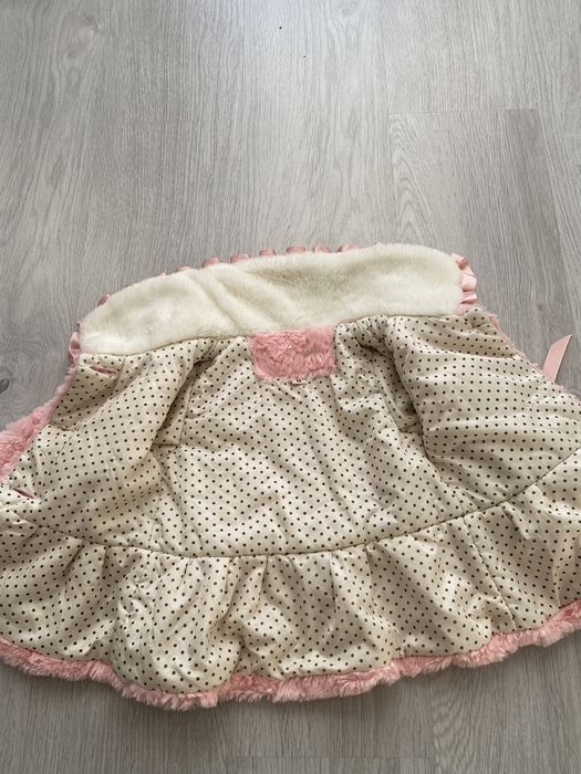 Futerko kurtka dla dziewczynki chrzciny