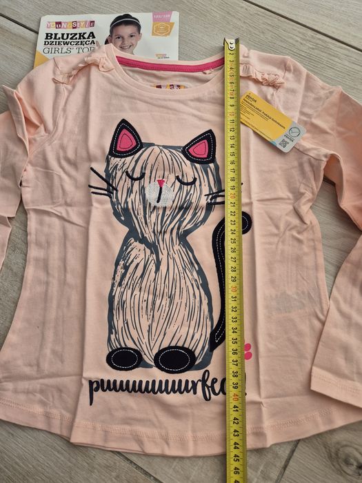 Bluzka dziewczęca long shirt r122/128 NOWA