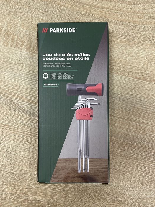 Набор угловых ключей со звездообразн. наконечн TORX (TX 9-50) PARKSIDE