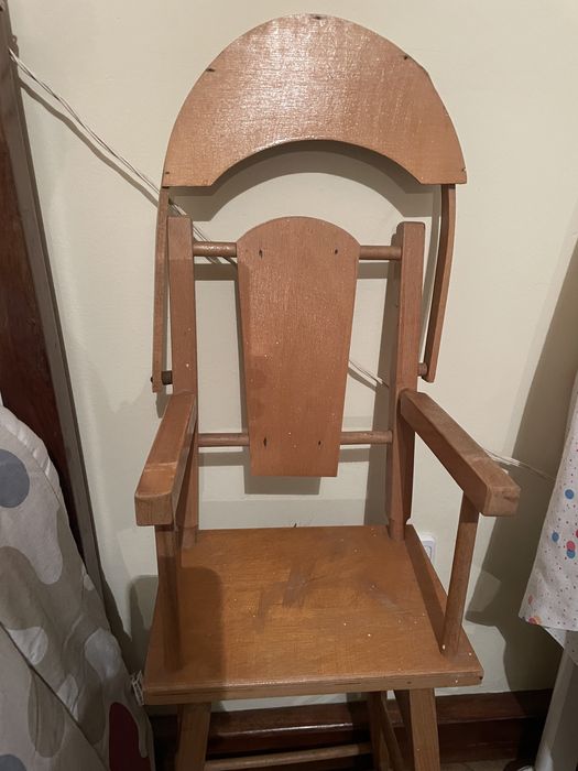 Cadeira madeira para bonecas