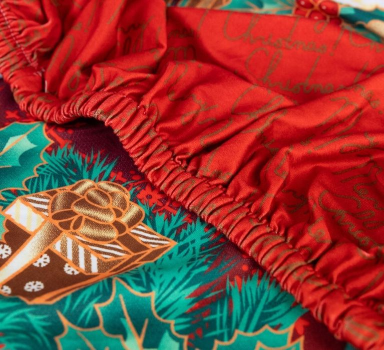 Elastyczny pokrowiec świąteczny na krzesło BOŻE NARODZENIE ozdoba