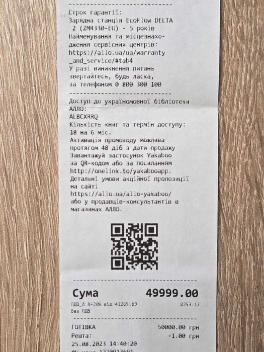 EcoFlow Delta 2 на діючій офіційній гарантії