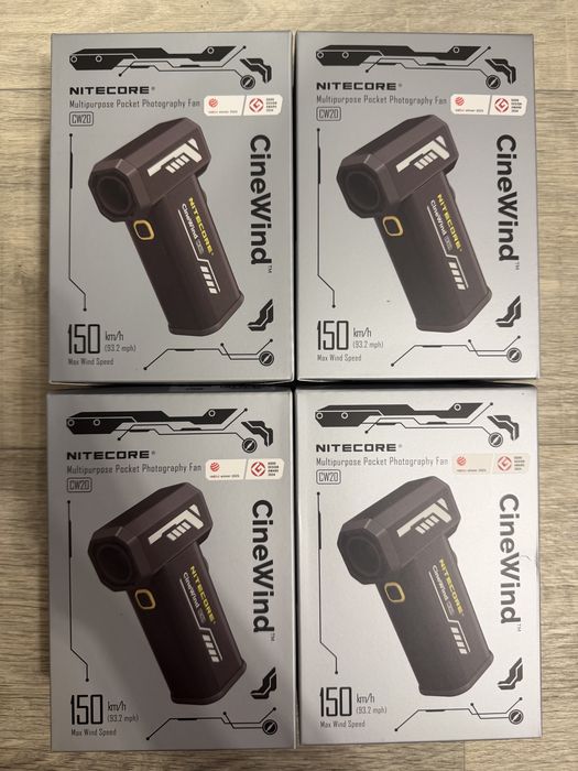 Кишеньковий вентилятор для фотостудії Nitecore CW20, чорний