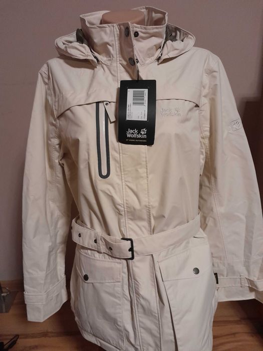 Płaszcz damski parka Kimberley Jack Wolfskin  xl Nowa kolor white sand