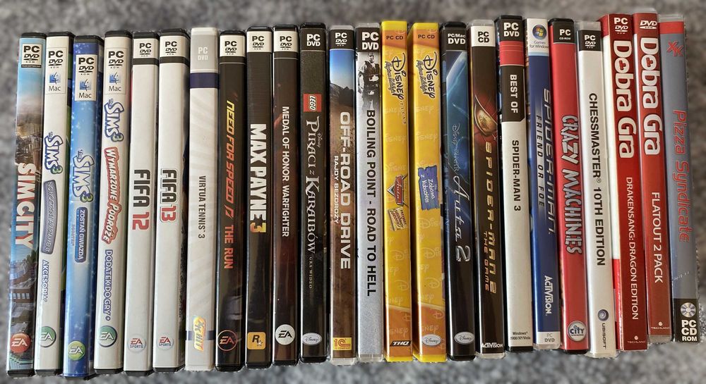 Zestaw gier PC: Kolekcja Spider-Man, Dodatki Sims 3, Lego, Klasyki
