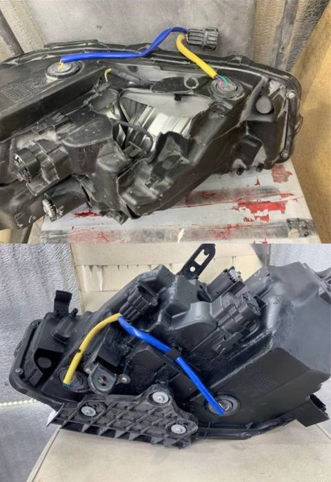 Ремонт креплений фар корпусов замена стекол любой сложности изготовлен