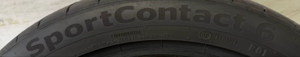 245/40r19 Continental SportContact6 98Y XL RO1