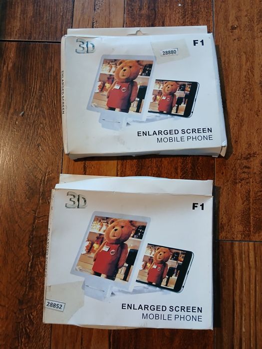 3D Увеличитель экрана для телефона Черный