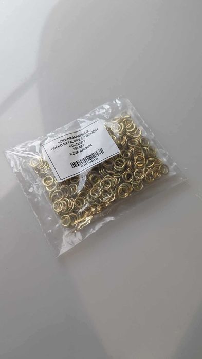 Kółeczka metalowe do bielizny 12mm - opakowanie