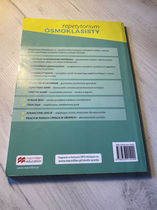 Repetytorium ósmoklasisty język angielski