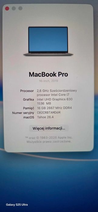 Macbook Pro 16 2019