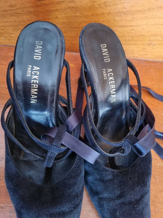Sapatos pretos  David Ackerman - muito elegantes