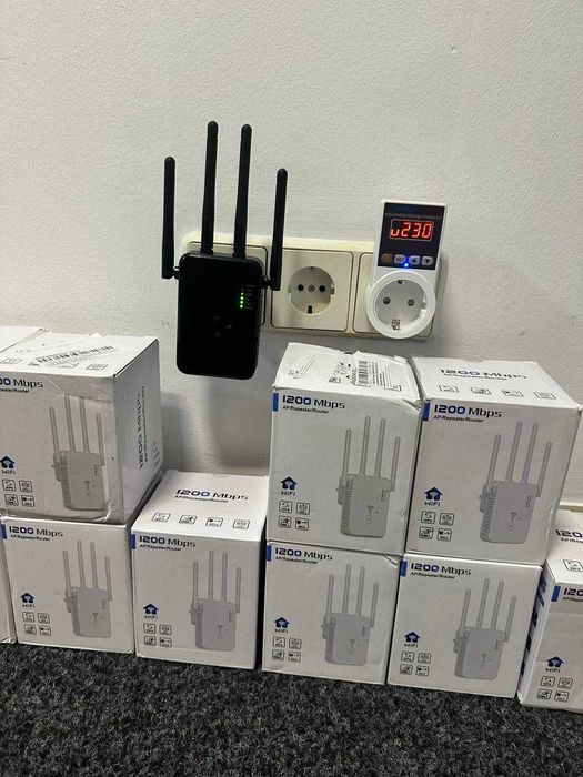 WiFi репітер 1200 Mbps | Підсилювач Wi-Fi сигналу | 2.4G + 5G | Перевірено | Без обривів