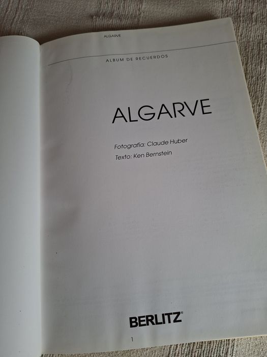 Grande livro espanhol de fotografias sobre o Algarve