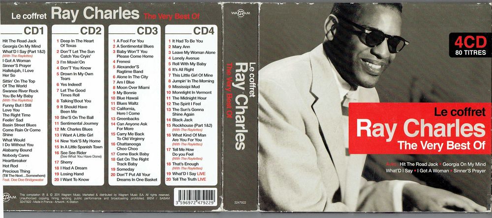 CD Ray Charles The Very Best Of 4CD Unikat! Aż 80 utworów!