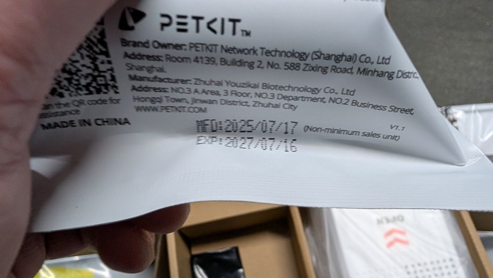 Caixa de areia com câmera IA automática para gatos Petkit (nova)