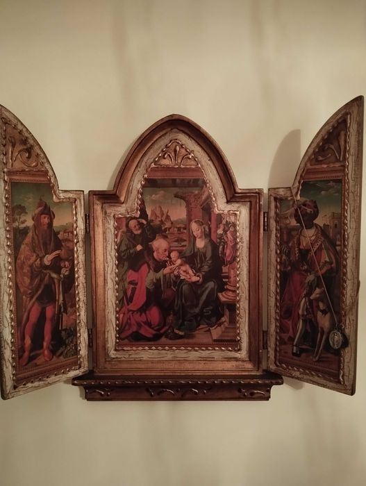 Quadro Religioso Composto por 3 partes desdobráveis