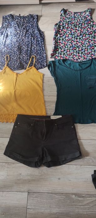 Zestaw bluzek damskich plus spodenki