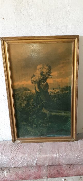 Картина Дети бегущие от грозы художник К. Маковский