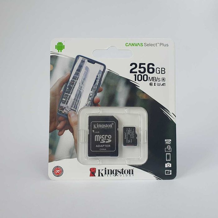 Карта памяти Kingston Canvas Select MicroSD 256 Gb.