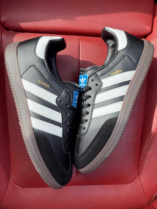 (БЕЗ ПЕРЕДОПЛАТИ) Adidas Samba OG Black White адідас самба чорні з білим