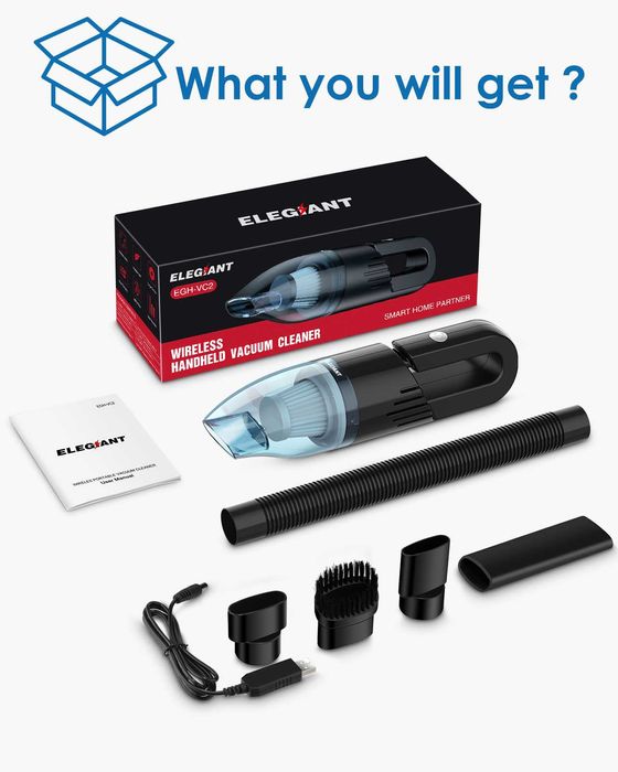 ręczny bezprzewodowy odkurzacz EGH-VC2 elegiant