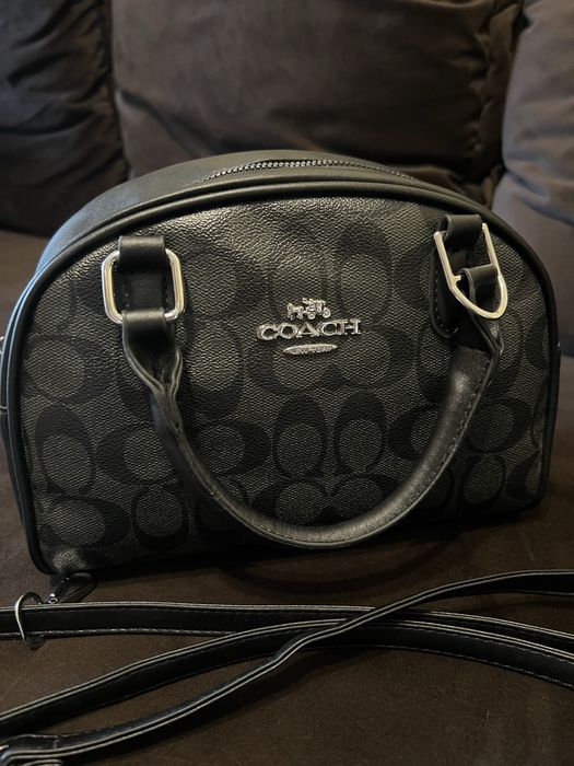Сумка чорна coach жіноча дешево
