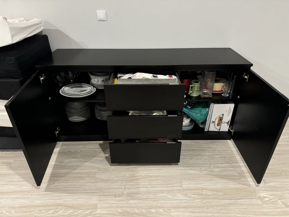 Solid Black Wenge Sideboard64741075833601122