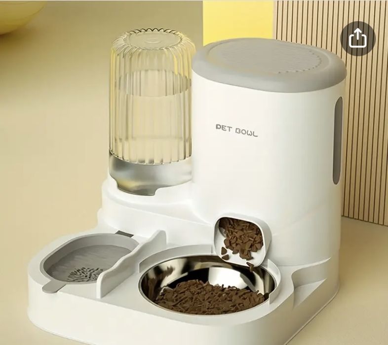 Автоматична миска для корму та води 2 в 1