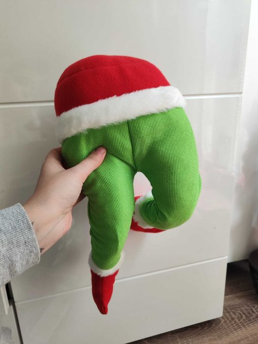 Ozdoba grinch na choinke do wsadzenia w choinke duży tułów