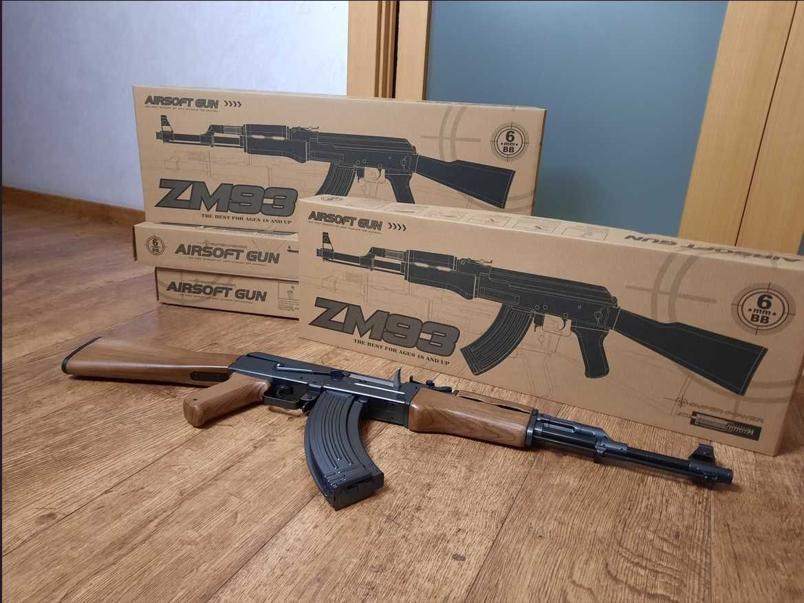 Автомат дитячий зм93 ZM93 +500 куль подарунок металевий іграшка: 1 649 ...