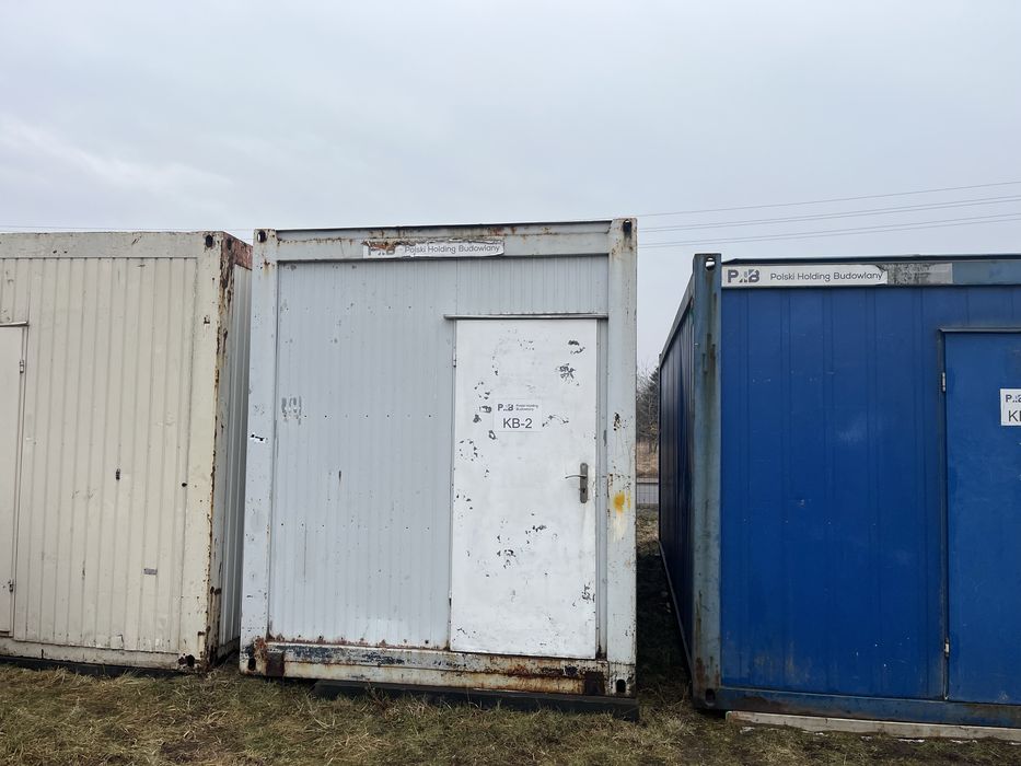 Kontenery socjalny, biurowy, magazynowy, budowlany