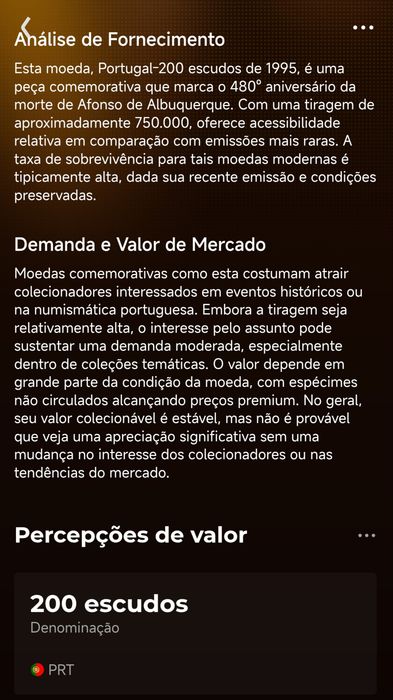 Moedas antigas Portugal