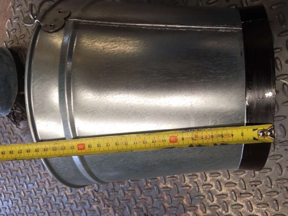 Balde artesanal em chapa Galvanizada 10lt