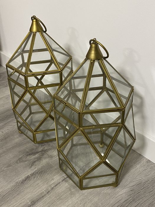 Lanternas decorativas dourado