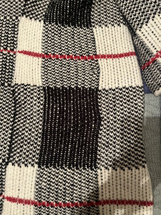 Casaco  Morgan senhora preto branco cinza e vermelho