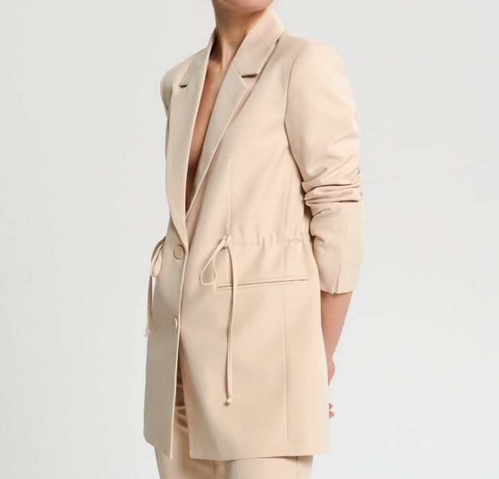 Kostium elegancki Marynarka żakiet spodnie damskie