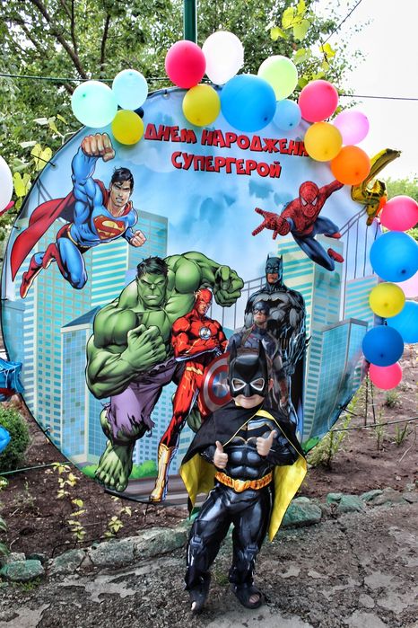 Продам банер, фотозону марвел,супергерой, Бетмен, человек паук,халк