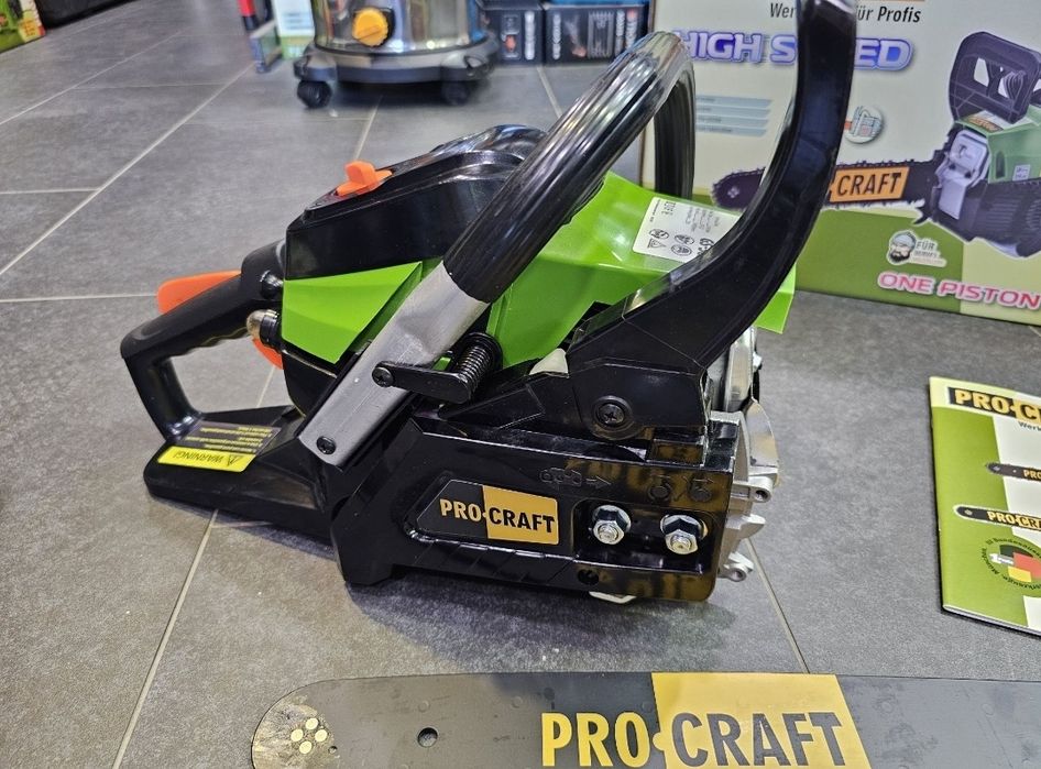 Бензопила Procraft 37сс 2 Шины +2 Цепи Пила Цепная Бензиновая GX-58x