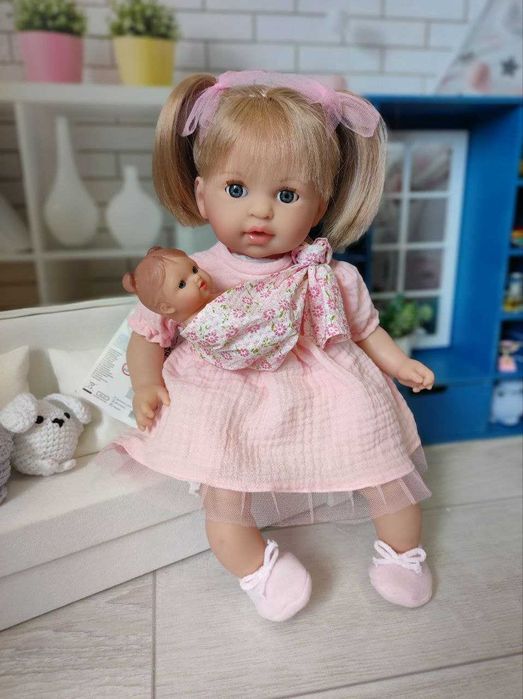 Лялька з пупсом Alex con Bebe Nines Нінес 40 см 4033 Box закр очі