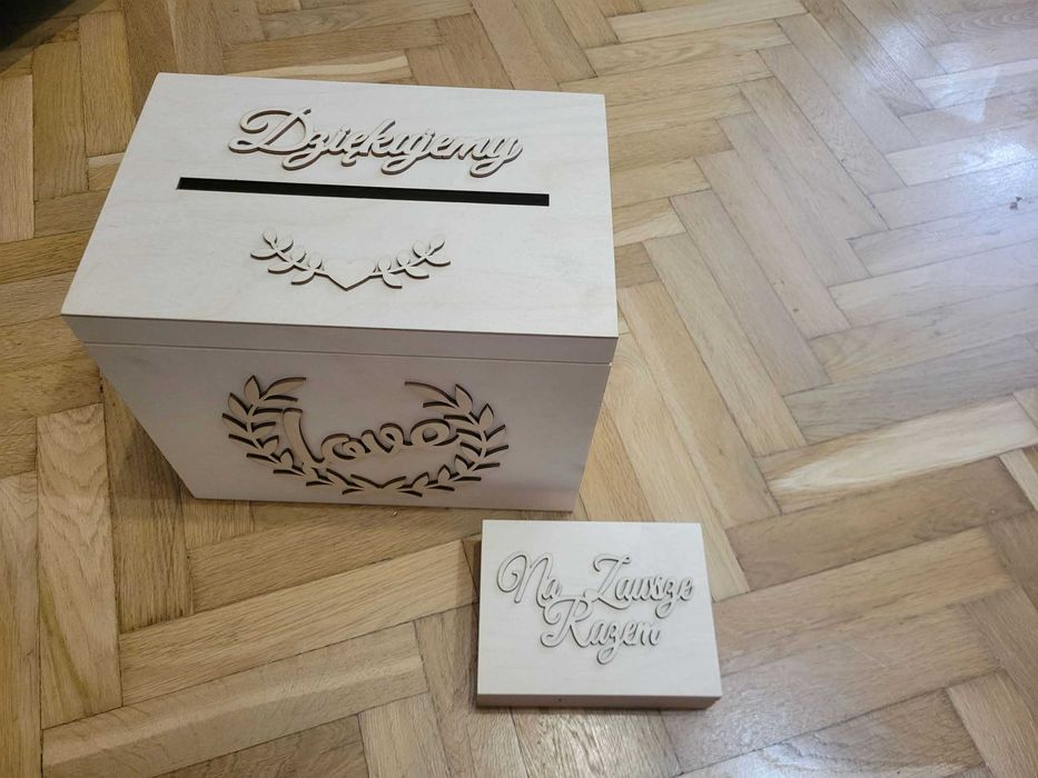 Skrzyneczka na koperty i obrączki