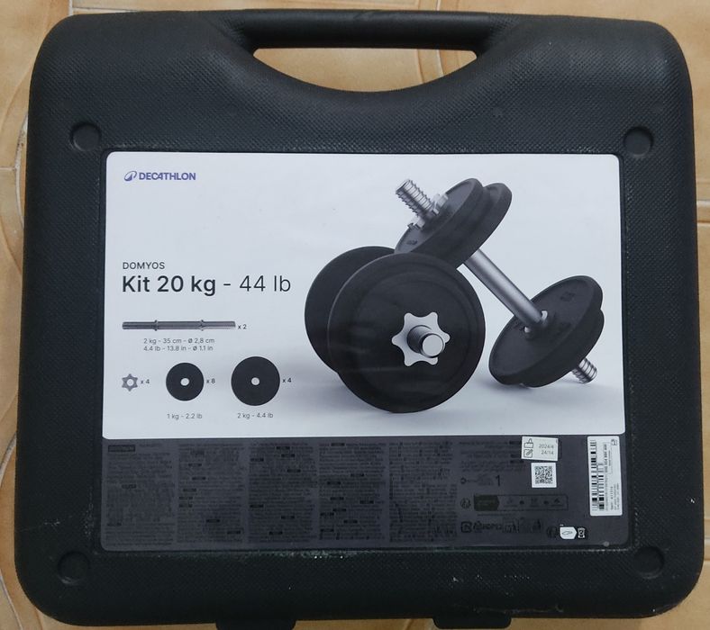 Conjunto halteres 20kg Decathlon