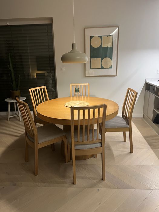 Krzesła krzesło drewniane ekedalen ikea komplet 5 sztuk