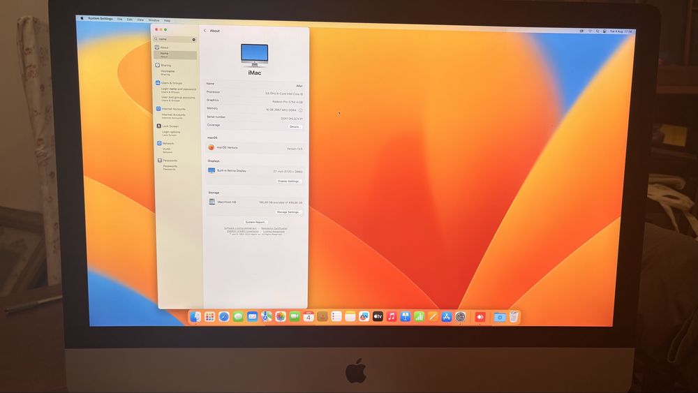 iMac 27” Intel Core i9 16Gb